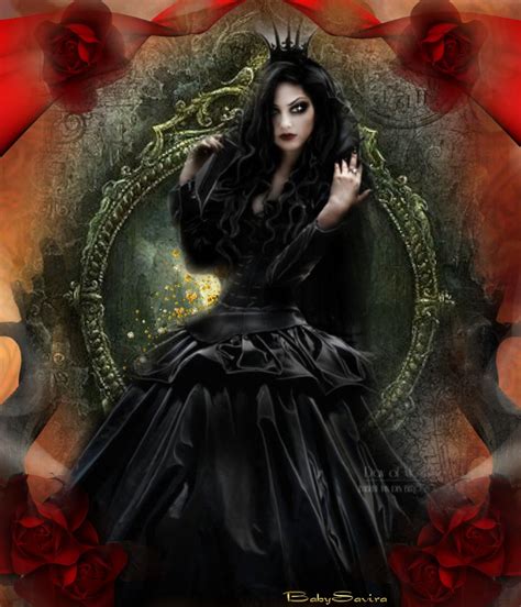 Art Fantasy — Gothic Vamp — Dark Art — Queen Of Darkness Beauty Made