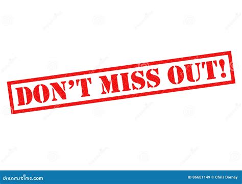 DON`T MISS OUT! stock illustration. Illustration of offers - 86681149