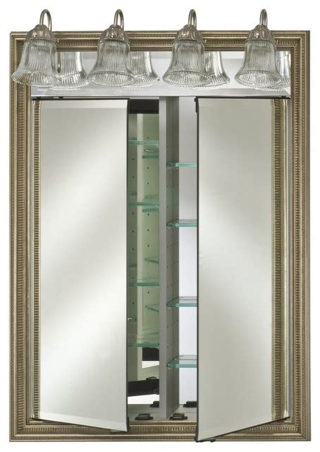 Afina Signature Traditional Lighted Double Door 24w X 34h In Recessed