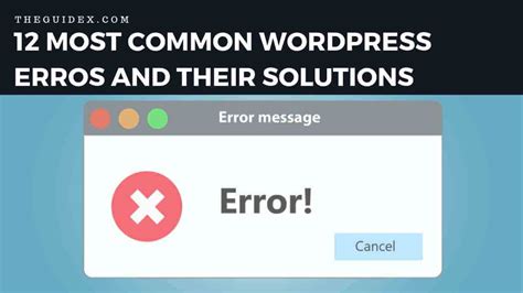 How To Fix Most Common Wordpress Errors Simplified Troubleshooting Solutions