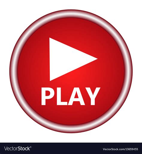 Play Button Web Icon Royalty Free Vector Image