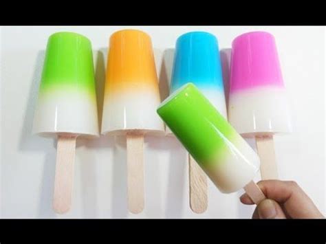 How to make homemade ice cream. วิธีทำวุ้นไอติมนมสด - How to Make Ice Cream Milk Jelly Pop | วุ้นแฟนซี - YouTube | ขนม
