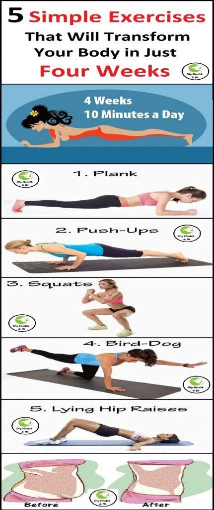 5 Simple Exercises That Will Transform Your Body In Just Four Weeks