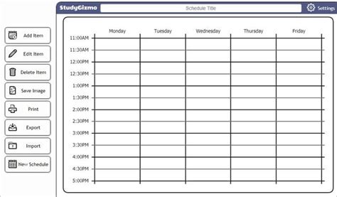Free Workout Schedule Maker