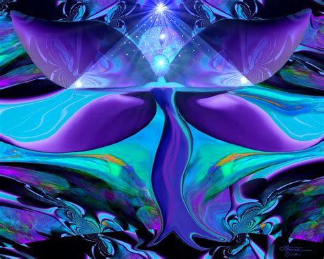 Angel Art Reiki Wall Decor Teal Purple Energy Art Pyramid Healer