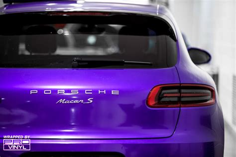 Purple Porsche Macan S