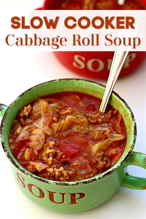 Slow Cooker Cabbage Roll Soup Artofit