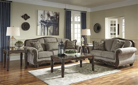 Ashley Living Room Furniture Sets Midnight Black Casual Contemporary