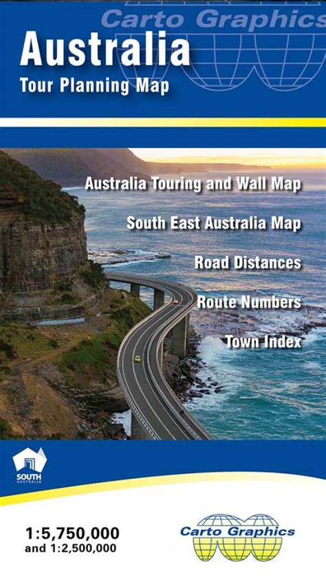 Australia Touring Map Meridian Maps