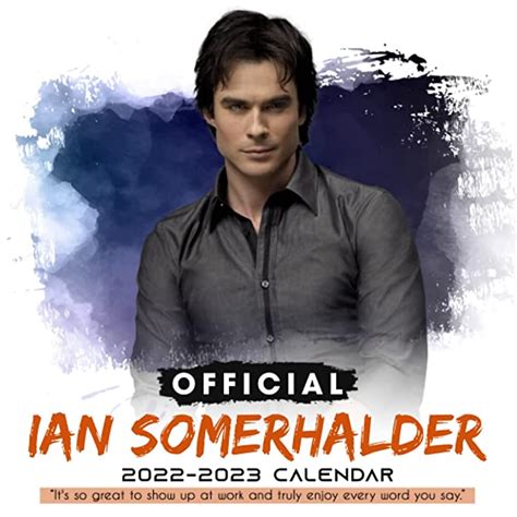 Buy Ian Somerhalder Calendar 2022 Ian Somerhalder Official Calendar