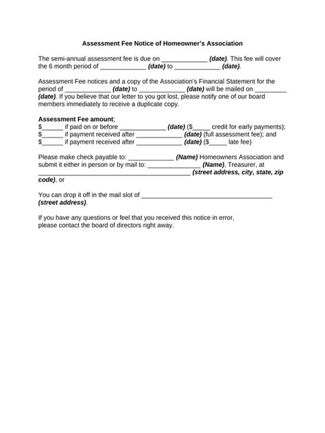 Hoa Form Fill Out And Sign Printable Pdf Template Airslate Signnow