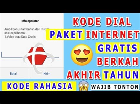 Paket internet di indonesia sangat banyak dan para provider tersebut juga memberikan banyak pilihan jumlah kuota. Kode Dial Paket Internet Gratis Telkomsel 2020 Buat Kamu!! - YouTube