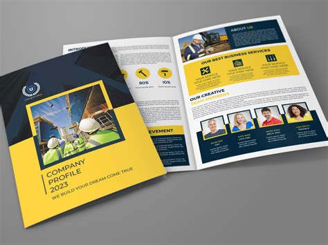 Construction Company Profile Brochure Template By Owpictures On Dribbble