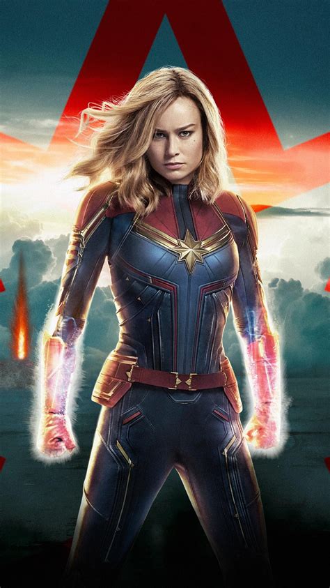 Captain Marvel 2019 Phone Wallpaper Captain Marvel Marvel