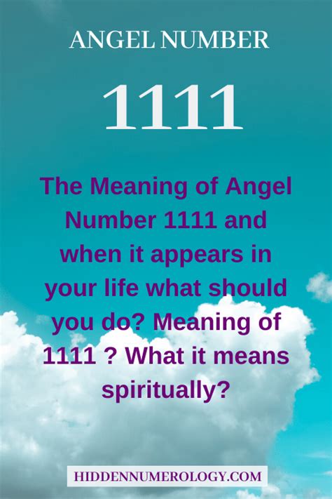 1111 Meaning Seeing 111 Angel Number Artofit