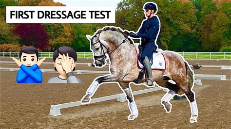 Riding My First Dressage Test With No Practice Youtube