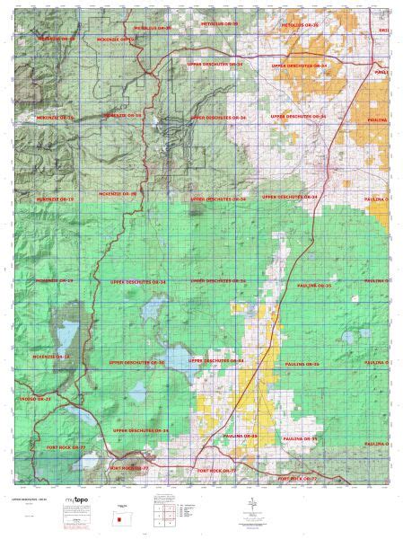 Oregon Unit 34 Topo Maps Hunting And Unit Maps Huntersdomain