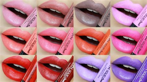 nyx lipstick swatches projectlokasin