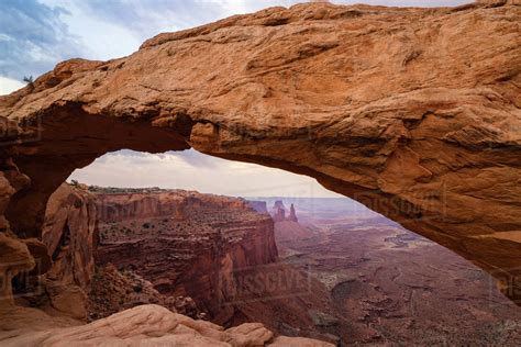 Mesa Arch At Sunset In Canyonlands National Park Stock Photo Dissolve