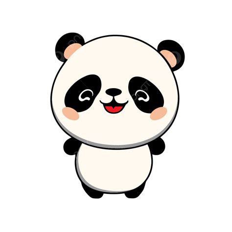 Ilustración De Vector De Panda Feliz Png Panda Contento Vector Png