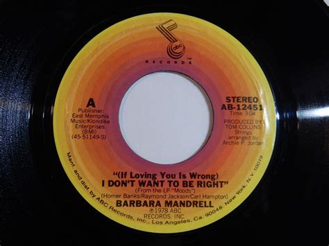 Barbara Mandrell (If Loving You Is Wrong) I Don't Want To Be Right ABC