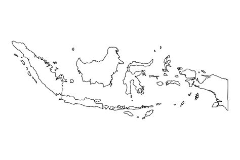 Vector Illustration Of The Map Of Indonesia On White Background 3330905