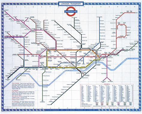 London Underground Map 1960 By Harold Hutchison Infographic