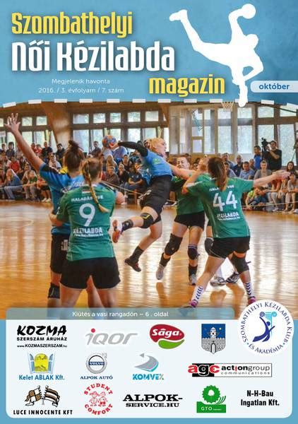 Szombathelyi Kézilabda Klub és Akadémia 2016 Októberi magazinja