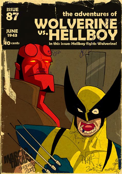 Hellboy Vs Wolverine By Mattkaufenberg On Deviantart