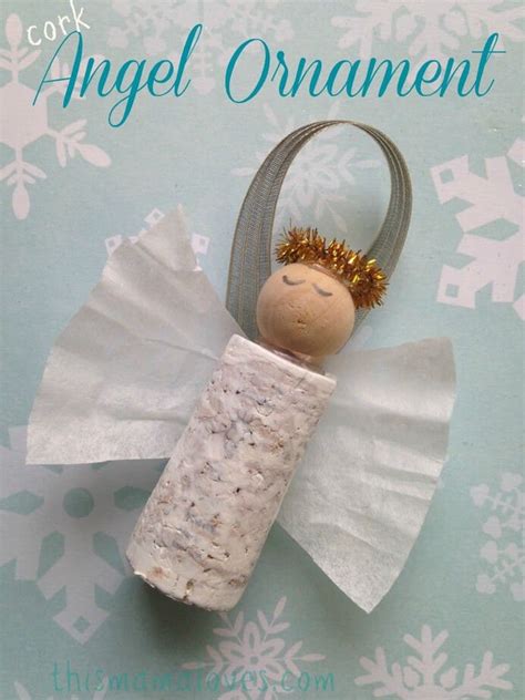 Cork Angel Ornament This Mama Loves