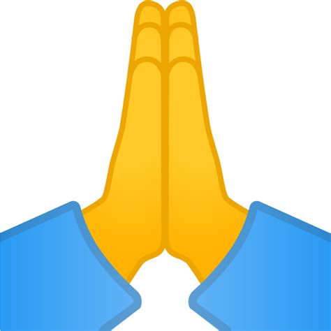 Download Folded Hands Icon Praying Hands Emoji Png Transparent Png Vhv