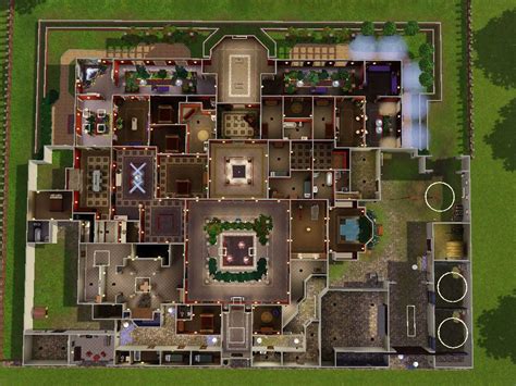 House Plans Sims Floor Mansion Plan - House Plans | #33925 Step inside and the open ground floor list of rooms: