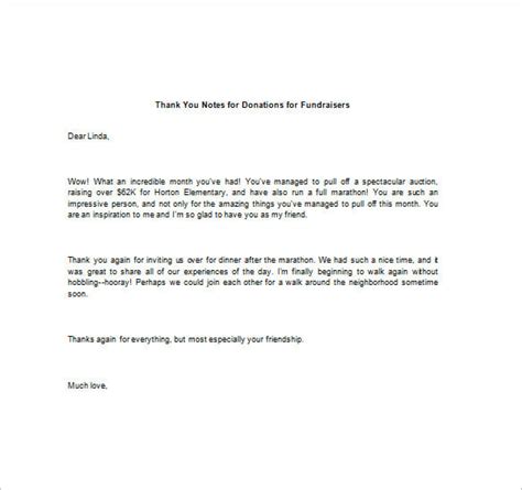 Thank You Notes For Donation 8 Free Word Excel Pdf Format Download