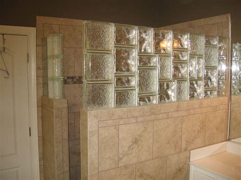 Glass Block And Tile Shower Wall Glass Block Shower Bathroom Renovation Diy New Bathroom Designs