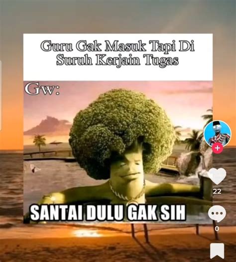 Viral Di Tiktok Ternyata Begini Asal Usul Munculnya Meme Brokoli Santai Dulu Gak Sih Halaman