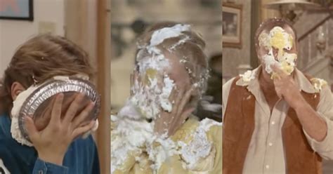 Can You Recognize These Classic Tv Stars With Their Faces Covered In Pie