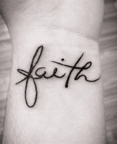 Tattoos Written Faith Dozens Of Pictures To Inspire You Em 2020 Boas