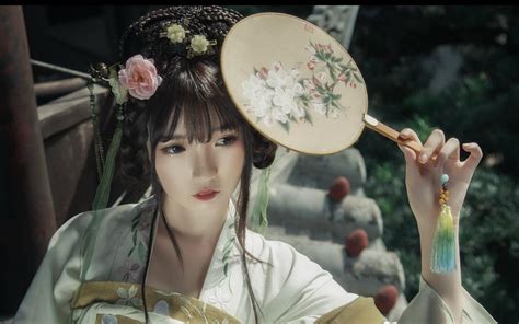 Wallpaper Hanfu Asian Women Chinese Dress Headdress 1920x1200