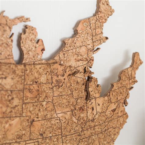 Cork Map Of The United States Large Size Geo 101 Design Geo 101