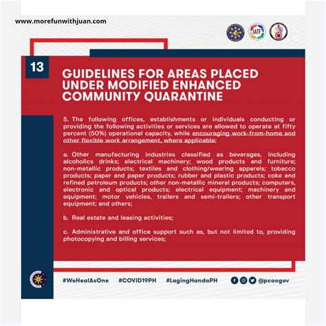 As mecq is reintroduced in metro manila and nearby provinces starting aug. INFO: MECQ Guidelines (Modified Enhanced Community ...