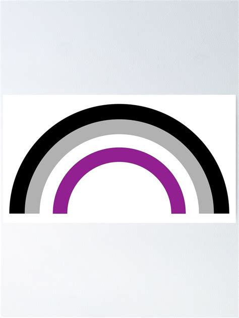 Asexual Rainbow Flag Poster For Sale By Elishamarie28 Redbubble