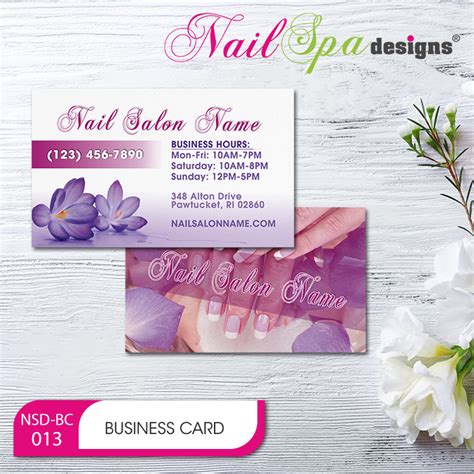 Business Card Design For Nail Salon Best Images