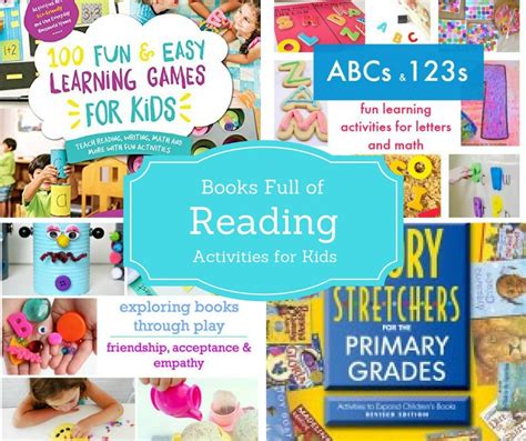 Books Full Of Reading Activities For Kids Reading Activities Fun