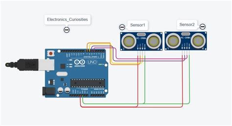 Controlling Two Ultrasonic Sensor With Arduino Uno With Code Hc Sr04