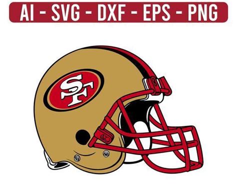 Official twitter account of the 5x super bowl champion san francisco 49ers. San Francisco 49ers Helmet Logo NFL by Football Svg Files ...