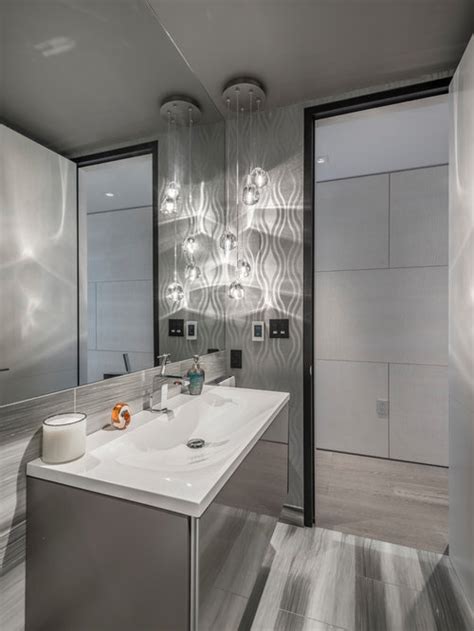 Searching for a versatile powder room paint color with a little bit of oomph? 25+ Best Gray Powder Room Ideas & Remodeling Pictures | Houzz
