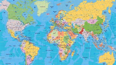 World Political Map Wallpaper