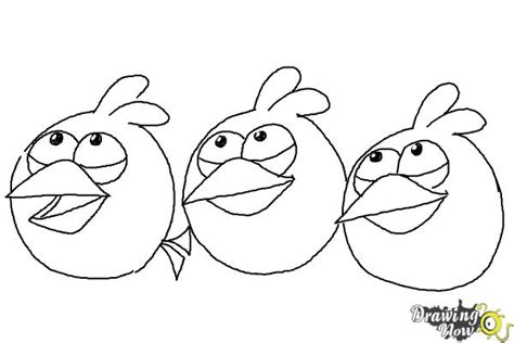 How To Draw Angry Birds The Blues Blue Birds Drawingnow