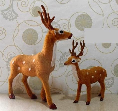 Realistic Looking Furry Deer Decor Deer Toys Cute Spotted Deer Fairy