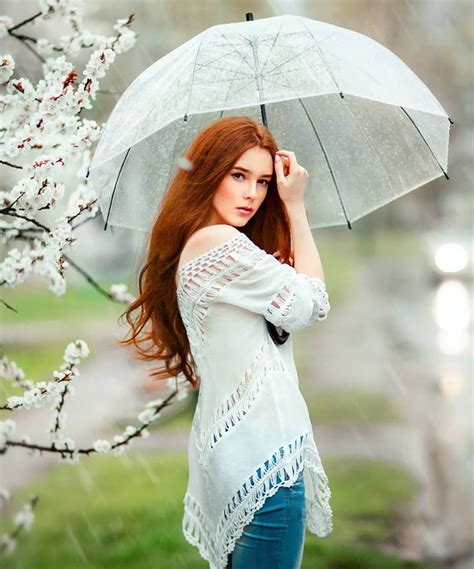 📷olga Boyko On Instagram “spring Rainy Mood🌸🌧☂️ Model Agirskaya